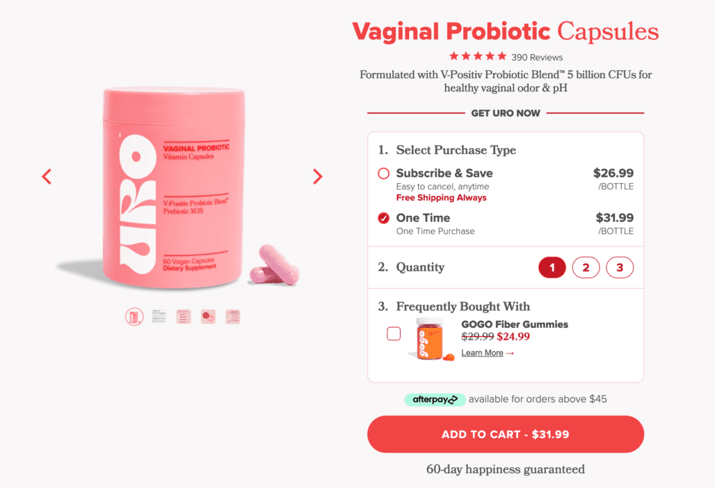 Uro Vitamins (vaginal probiotic) | Useful Vitamins