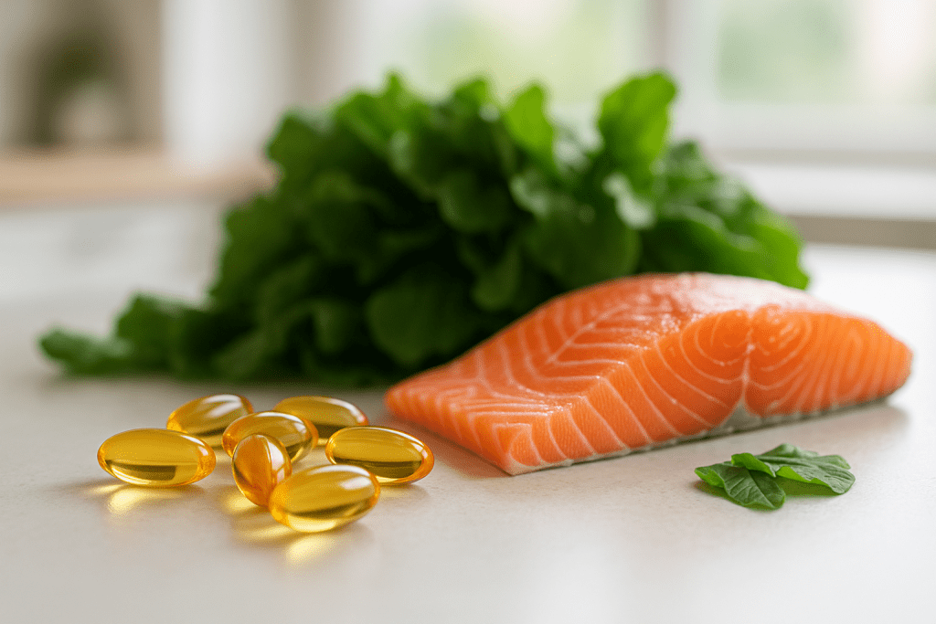 Omega-3 supplements with fish for lowering stress hormones