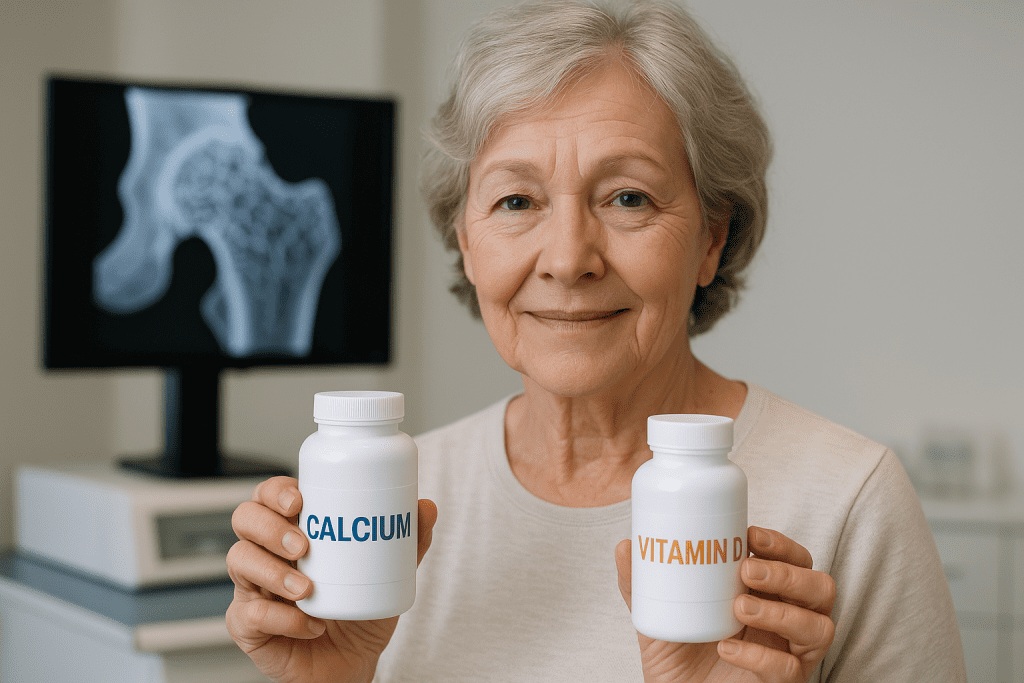 Calcium and vitamin D supplements for bone health in steroid therapy