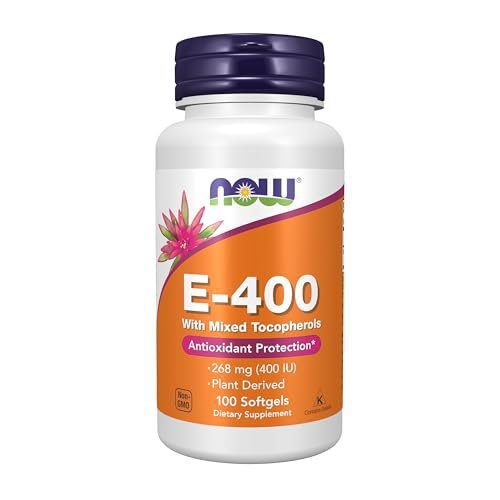 NOW Supplements, Vitamin E-400 IU, Mixed Tocopherols, Antioxidant Protection*, 100 Softgels