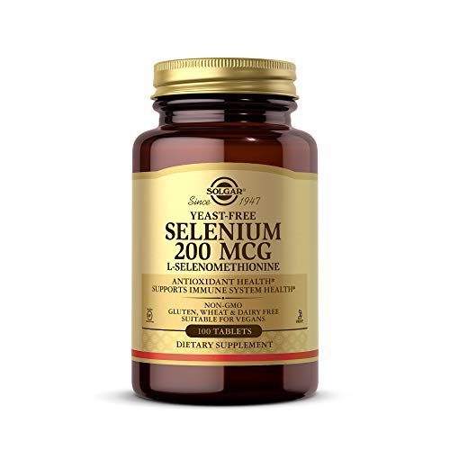 Solgar Yeast-Free Selenium 200 mcg, 250 Tablets - Supports Antioxidant & Immune System Health - Non-GMO, Vegan, Gluten Free, Dairy Free, Kosher - 250 Servings
