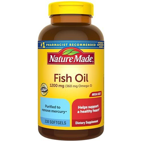 Nature Made Omega-3 Fish Oil 1200 mg, 90 Softgels