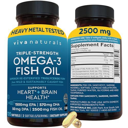 Viva Naturals Omega 3 Fish Oil Supplement