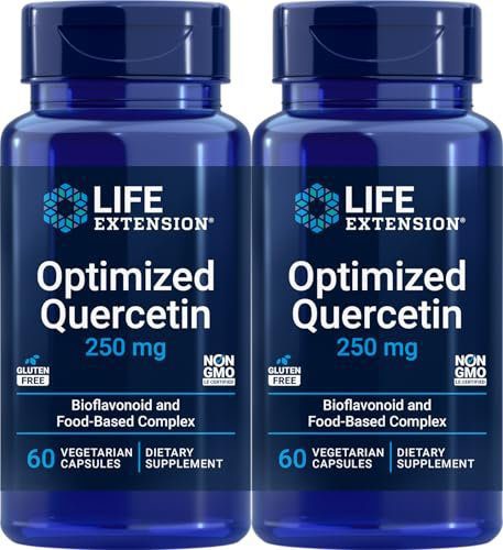 Life Extension Optimized Quercetin, 60 Vegetarian Capsules (Pack of 2)
