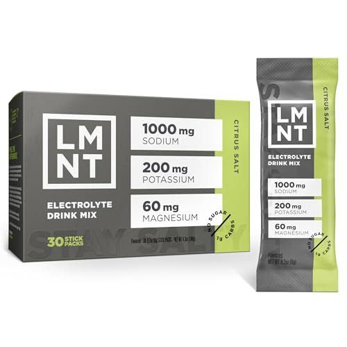 LMNT Zero Sugar Electrolytes - Citrus Salt | Drink Mix | 30-Count