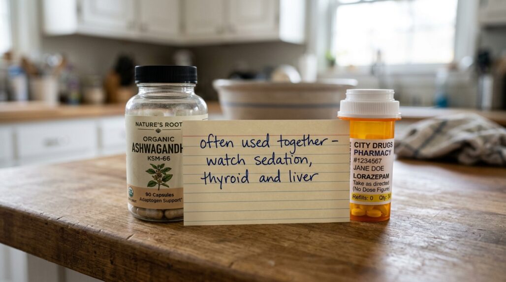 ashwagandha and sertraline at a glance