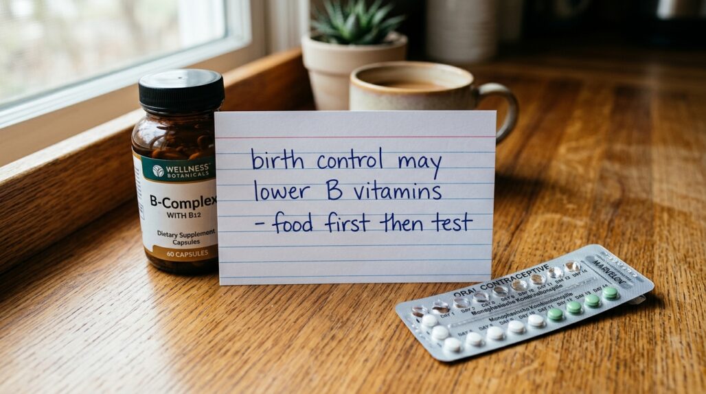 birth control b vitamin depletion at a glance