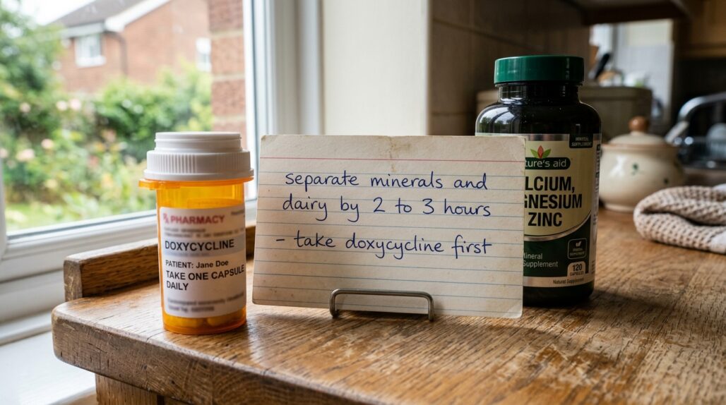 doxycycline and supplements at a glance