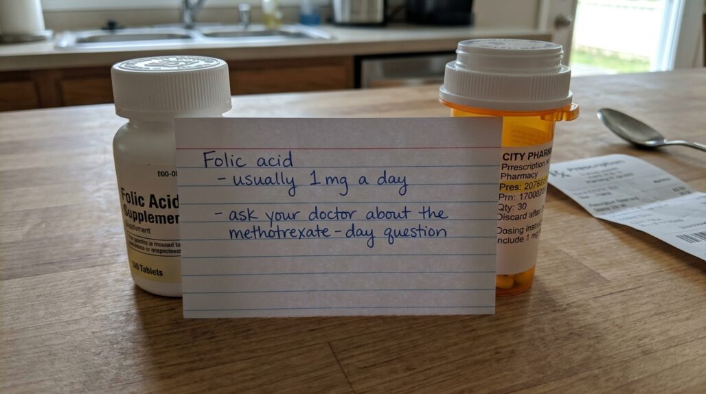 folic acid and methotrexate at a glance
