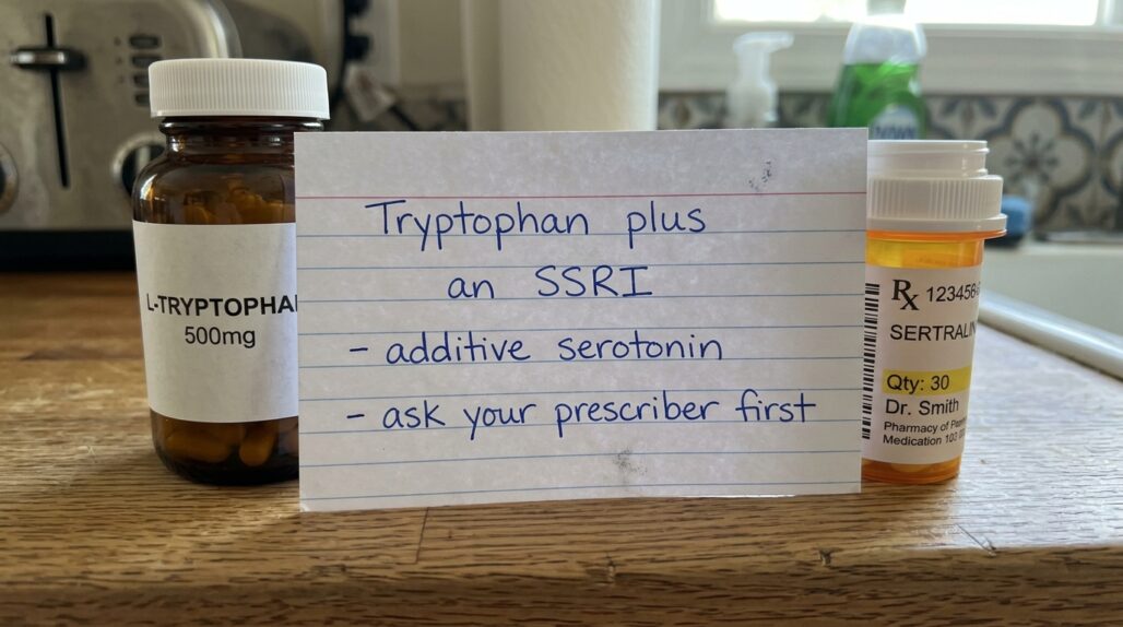 l tryptophan and ssris at a glance