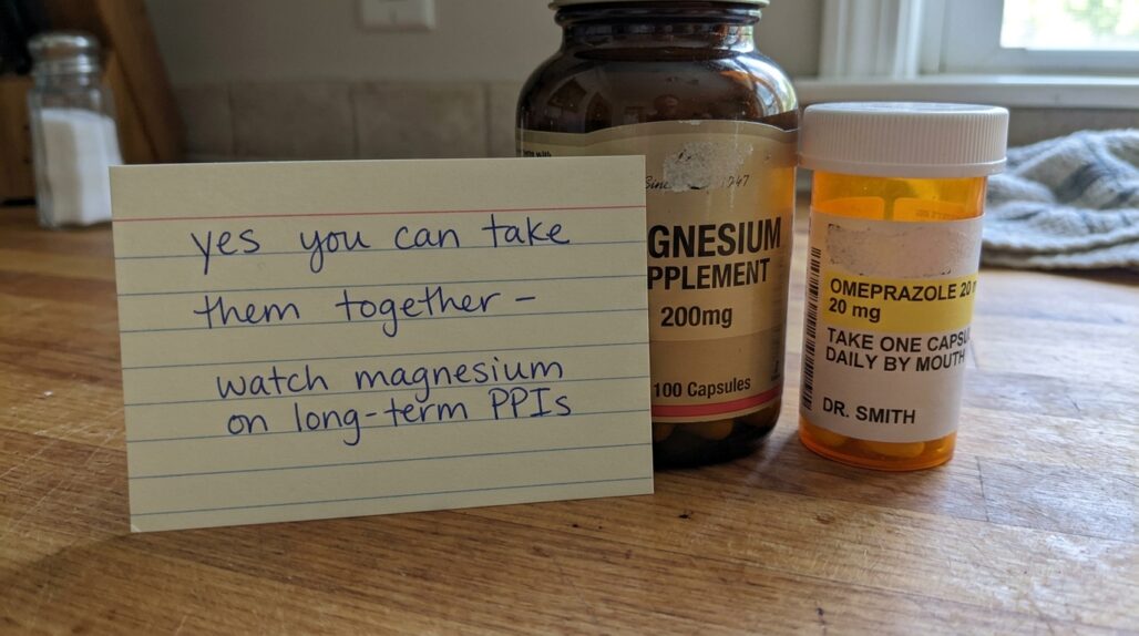 magnesium and omeprazole timing at a glance