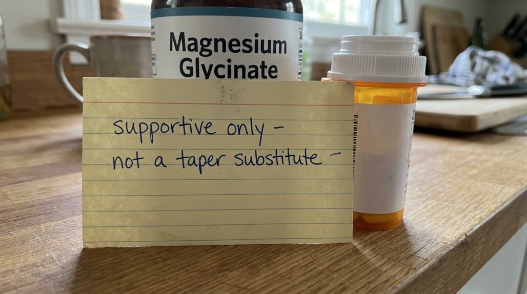 magnesium for benzo withdrawal at a glance