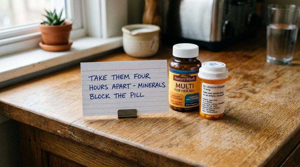 multivitamin and levothyroxine at a glance