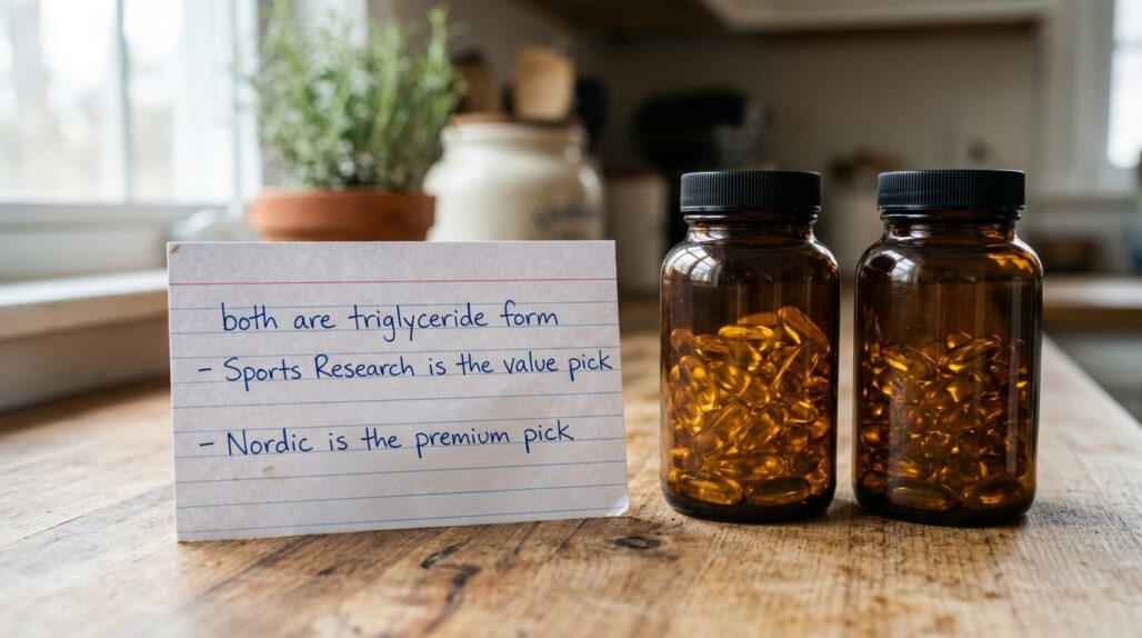 nordic naturals vs sports research omega 3 verdict
