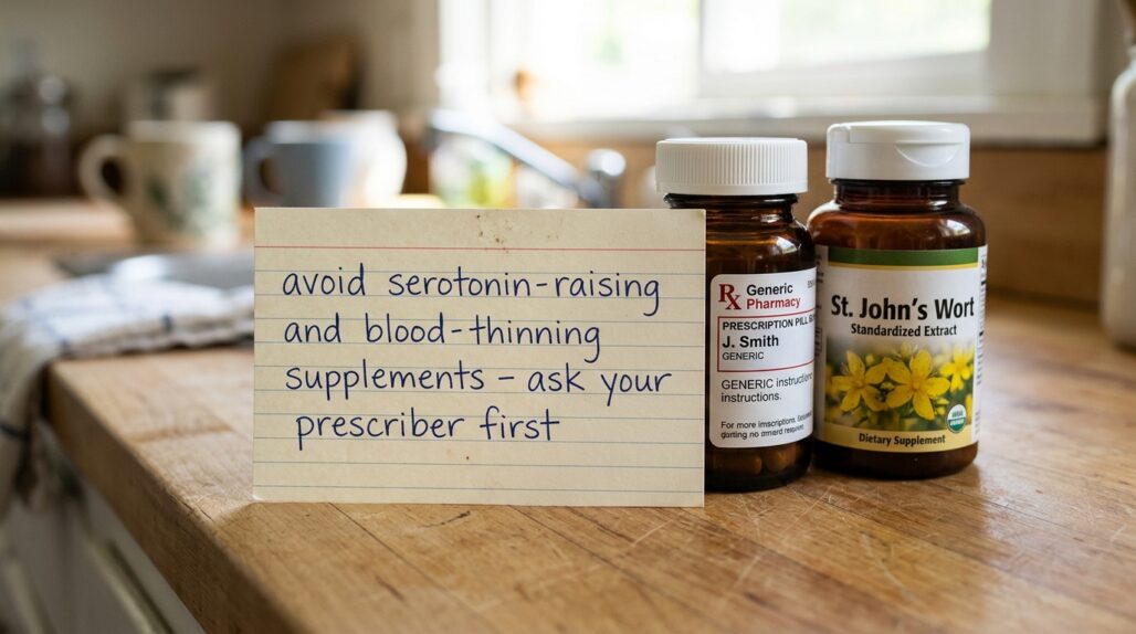 supplements to avoid with cymbalta effexor at a glance
