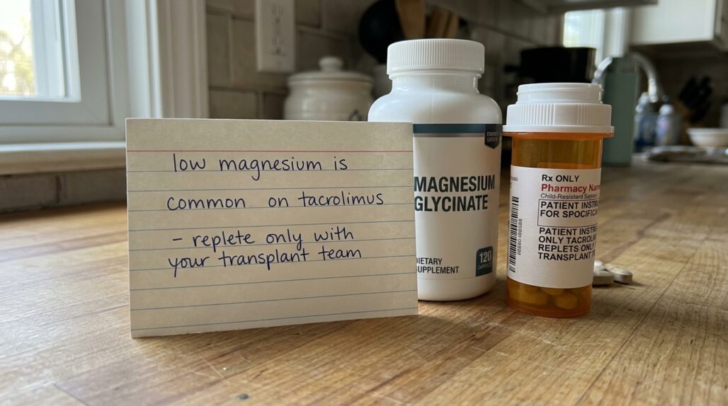 tacrolimus magnesium depletion at a glance