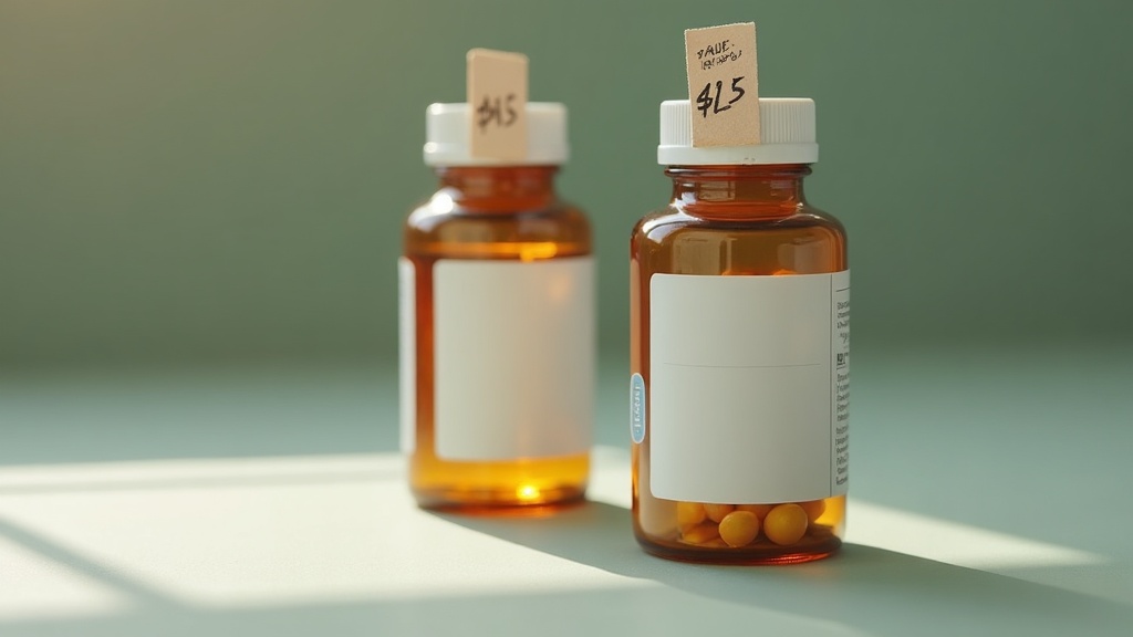 UV documentary close-up of two magnesium glycinate bottles standing upright on a