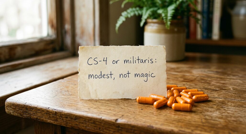 Best Cordyceps Supplements: CS-4 vs Militaris and What Actually Helps Energy — bottom line