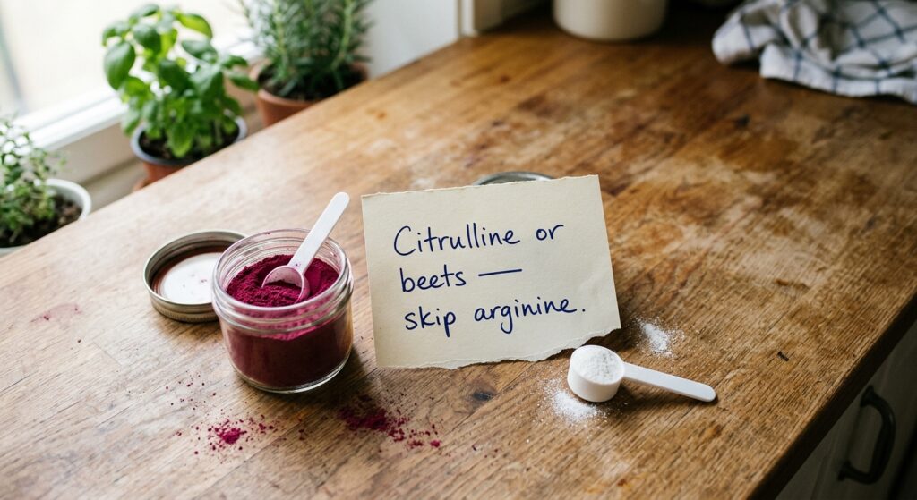 Best Nitric Oxide Supplements: Citrulline vs Beets vs Arginine — bottom line