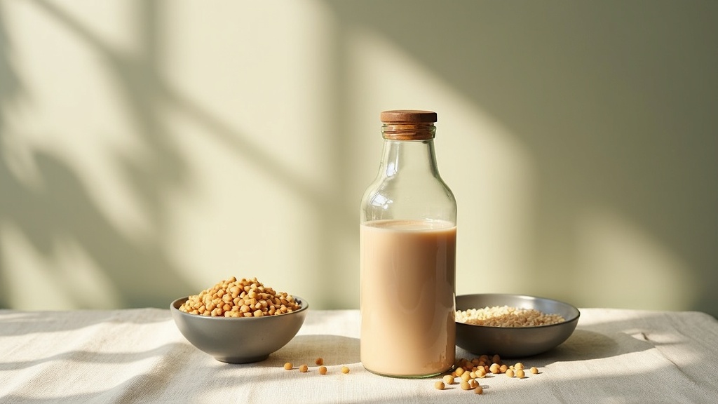 Editorial documentary still-life, top-down on a pale linen surface: a clear glas