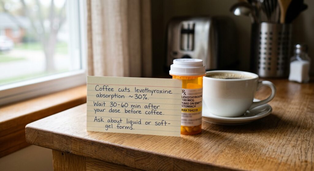 Coffee and Levothyroxine: How Long to Wait Before Your Morning Cup — bottom line