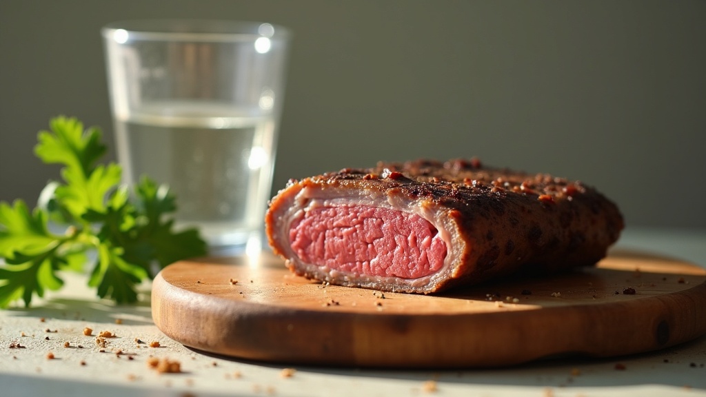 Natural daylight documentary photo of a cross-section anatomy-style still life:
