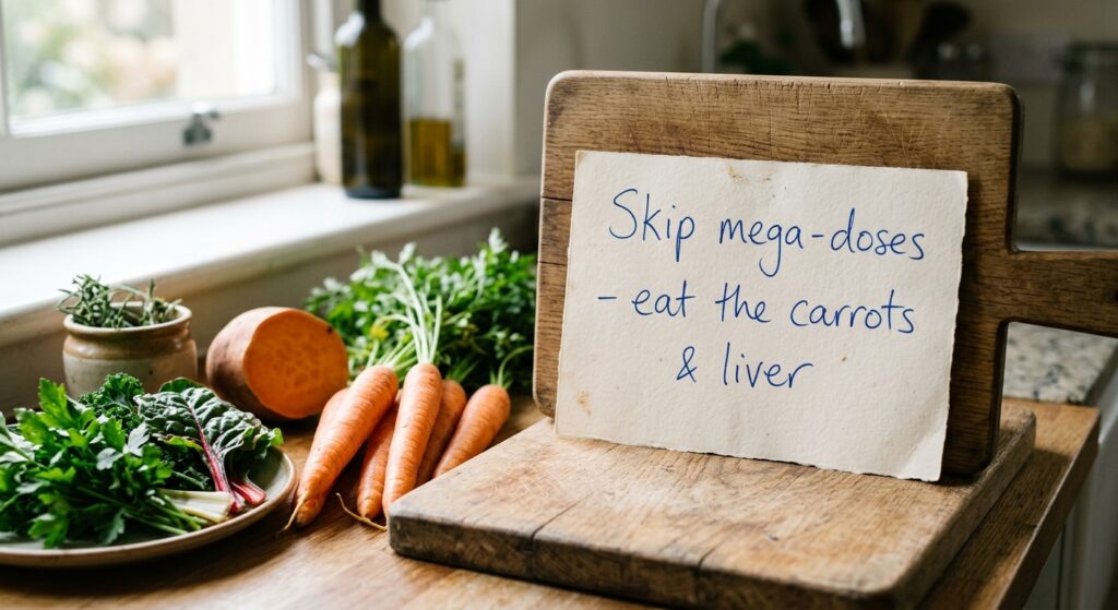 The Complete Guide to Vitamin A: Retinol, Beta-Carotene, and the Toxicity Line — bottom line