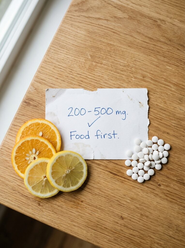 The Complete Guide to Vitamin C: Doses, Forms, and Real Benefits — bottom line