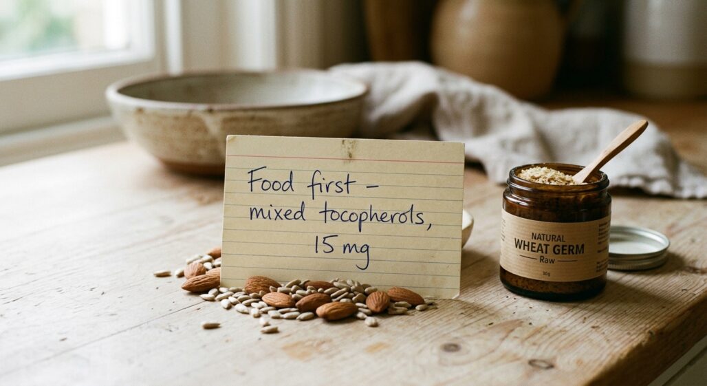 The Complete Guide to Vitamin E: Mixed Tocopherols, Dose, and Who Actually Needs It — bottom line