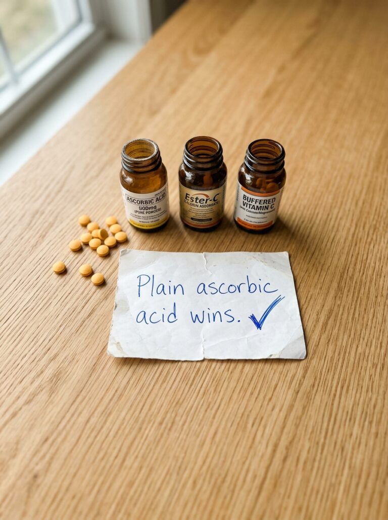 Ester-C vs Ascorbic Acid vs Buffered Vitamin C: Which Form Wins? — bottom line