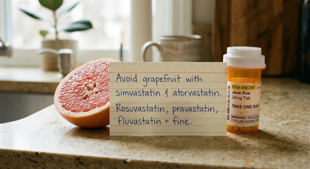 Grapefruit and Statins: Which Are Safe and Which to Avoid — bottom line