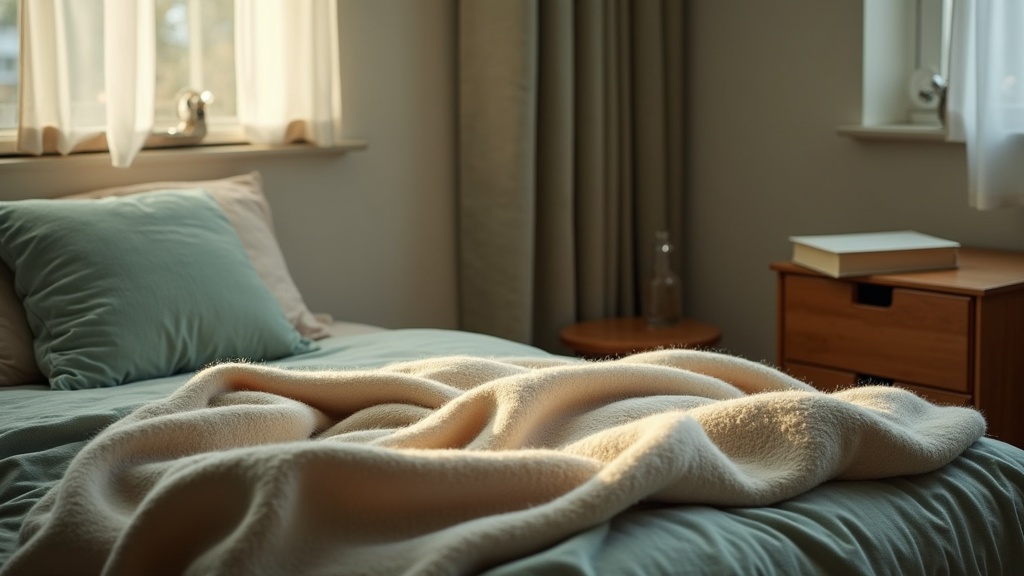 Documentary lifestyle still life of a quiet bedroom corner in soft late-evening 