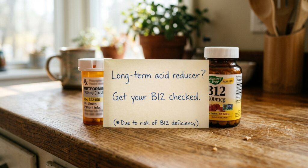 Omeprazole and Vitamin B12: Should You Supplement, and How Much? — bottom line