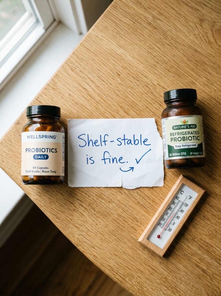 Shelf-Stable vs Refrigerated Probiotics: Does Cold Storage Matter? — bottom line
