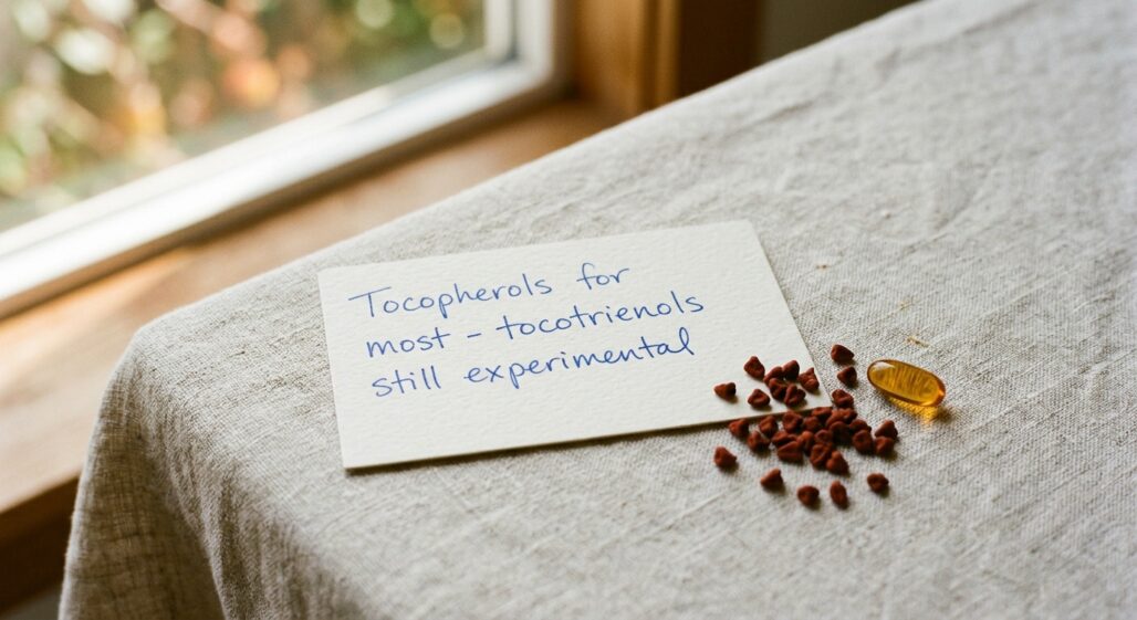 Tocotrienols vs Tocopherols: Which Form of Vitamin E Is Worth It? — bottom line