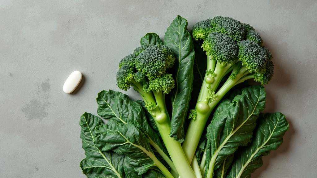An overhead documentary still life on a slate surface of a fanned salad of raw k