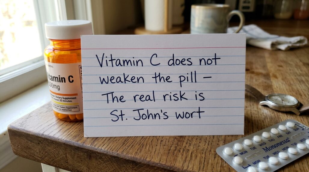 vitamin c and birth control at a glance