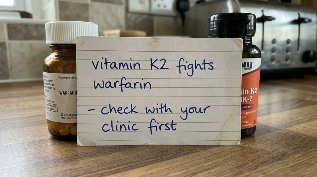 vitamin k2 mk7 and warfarin at a glance