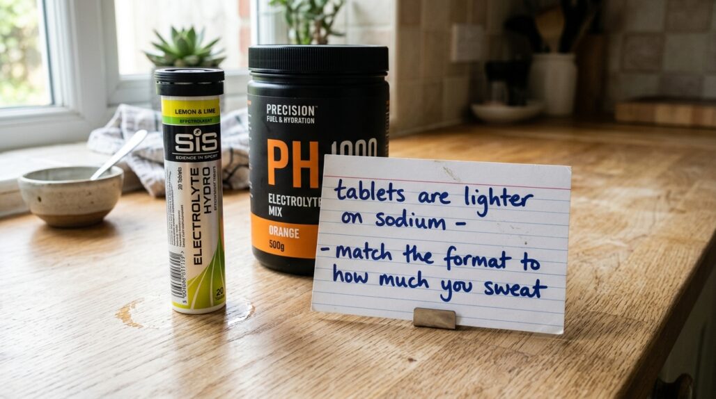 are electrolyte tablets underdosed vs powder