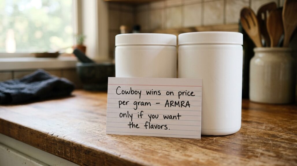 armra colostrum vs cowboy colostrum verdict