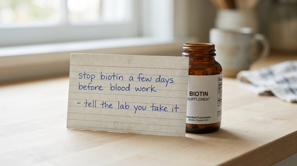 biotin side effects lab test interference