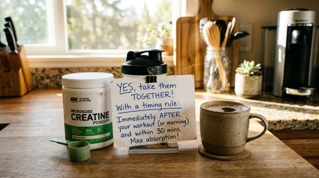 can i take creatine with caffeine
