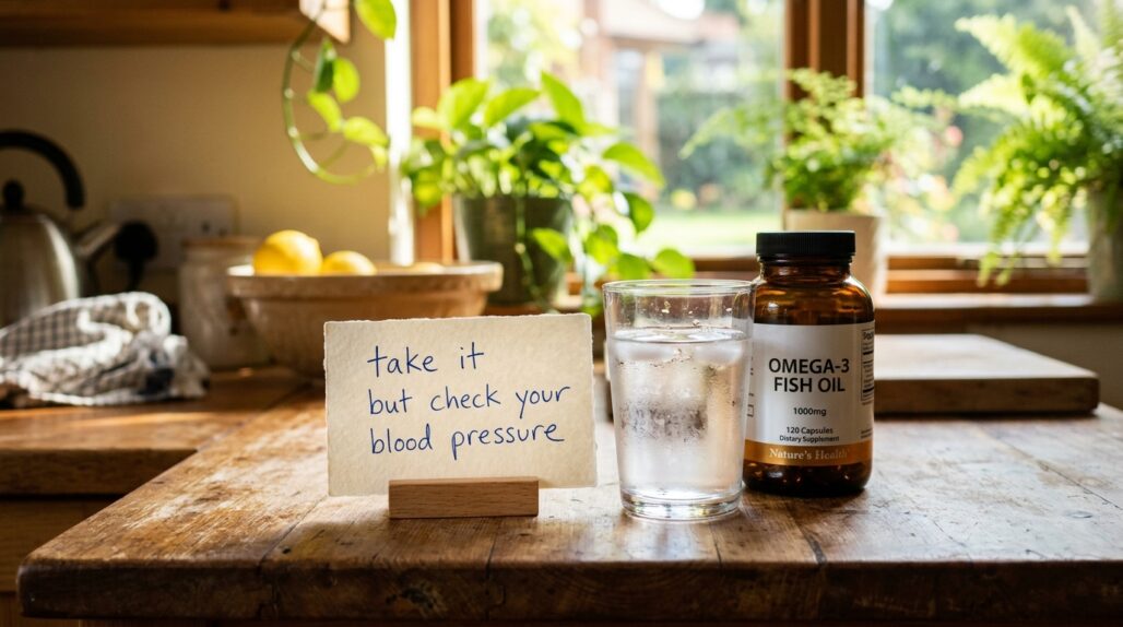 can i take fish oil with blood pressure medication