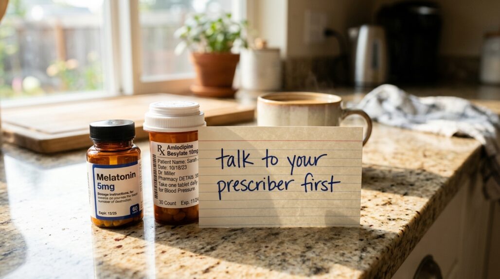 can i take melatonin with blood pressure medication