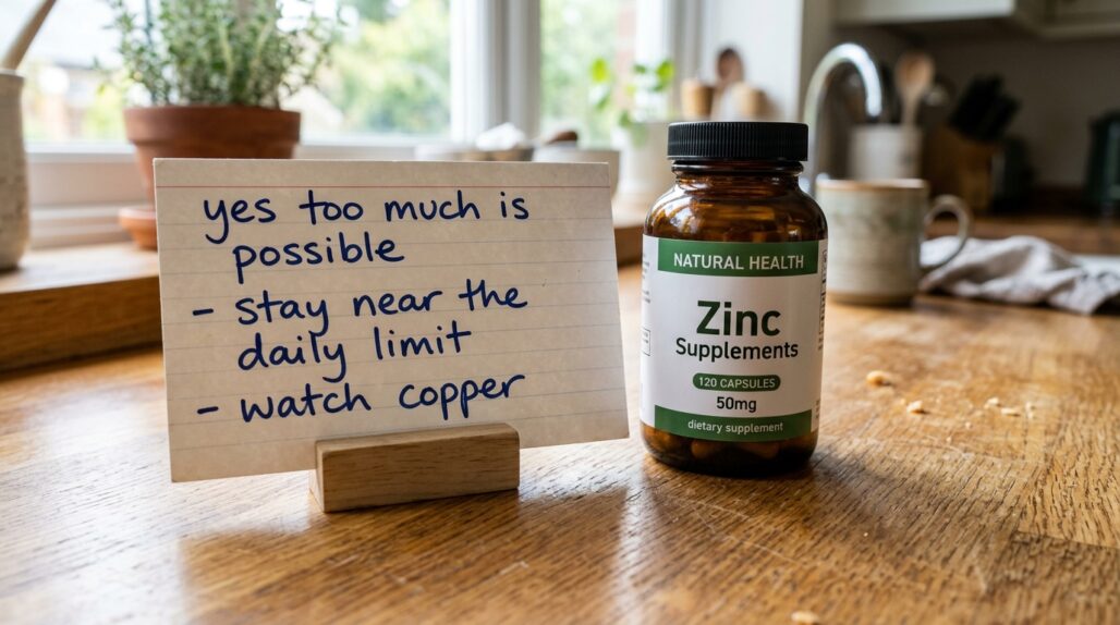 can you take too much zinc