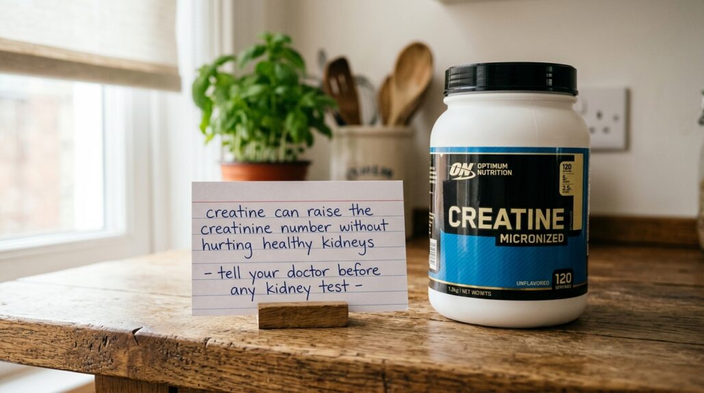 creatine raised my creatinine kidney damage