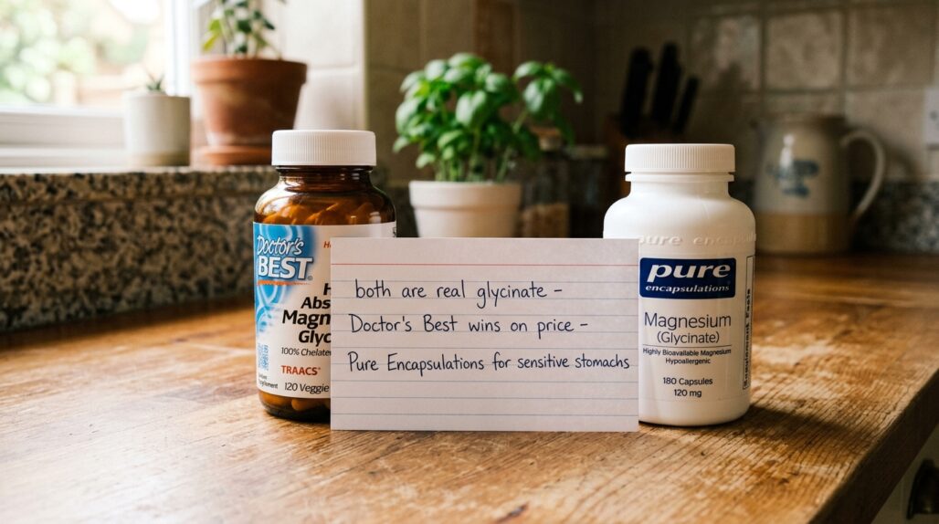doctors best vs pure encapsulations magnesium glycinate verdict