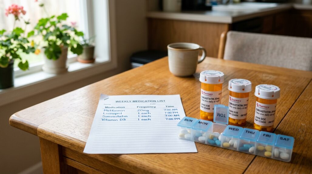first 90 days organize medications new diagnosis