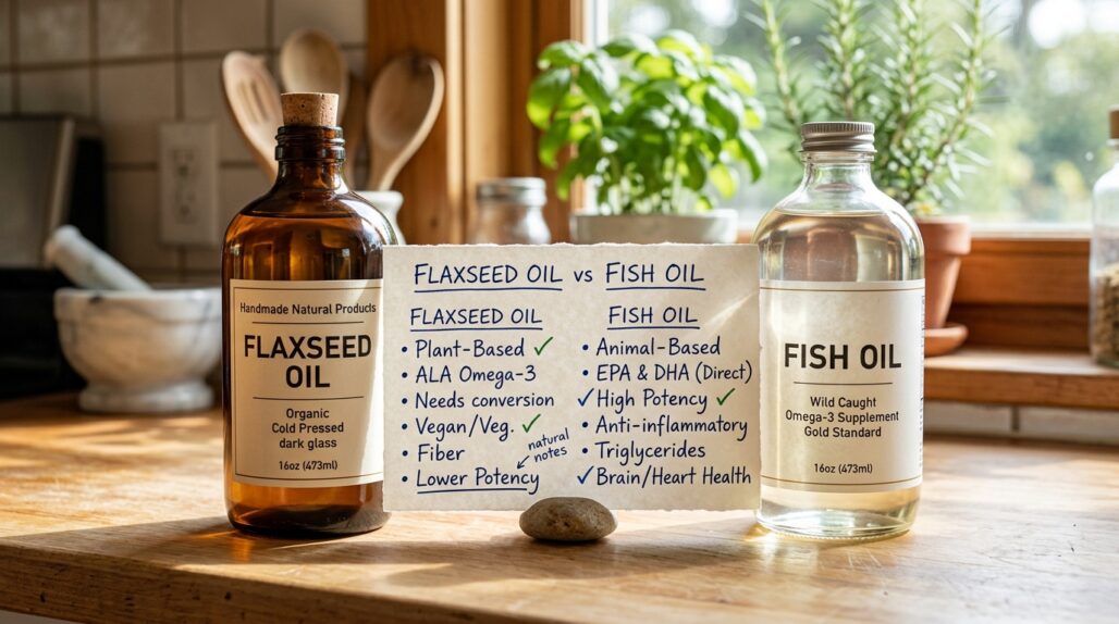 flaxseed oil vs fish oil for vegetarians