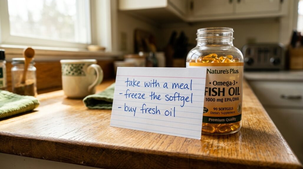 how to avoid fish oil burps